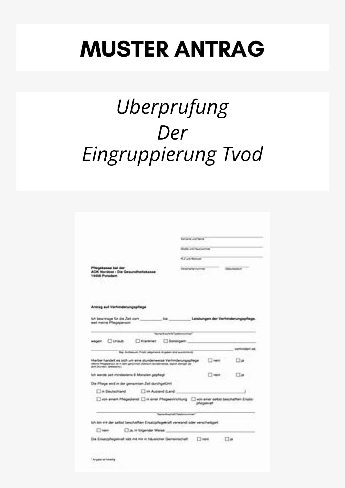 Antrag Auf Überprüfung Der Eingruppierung Tvöd