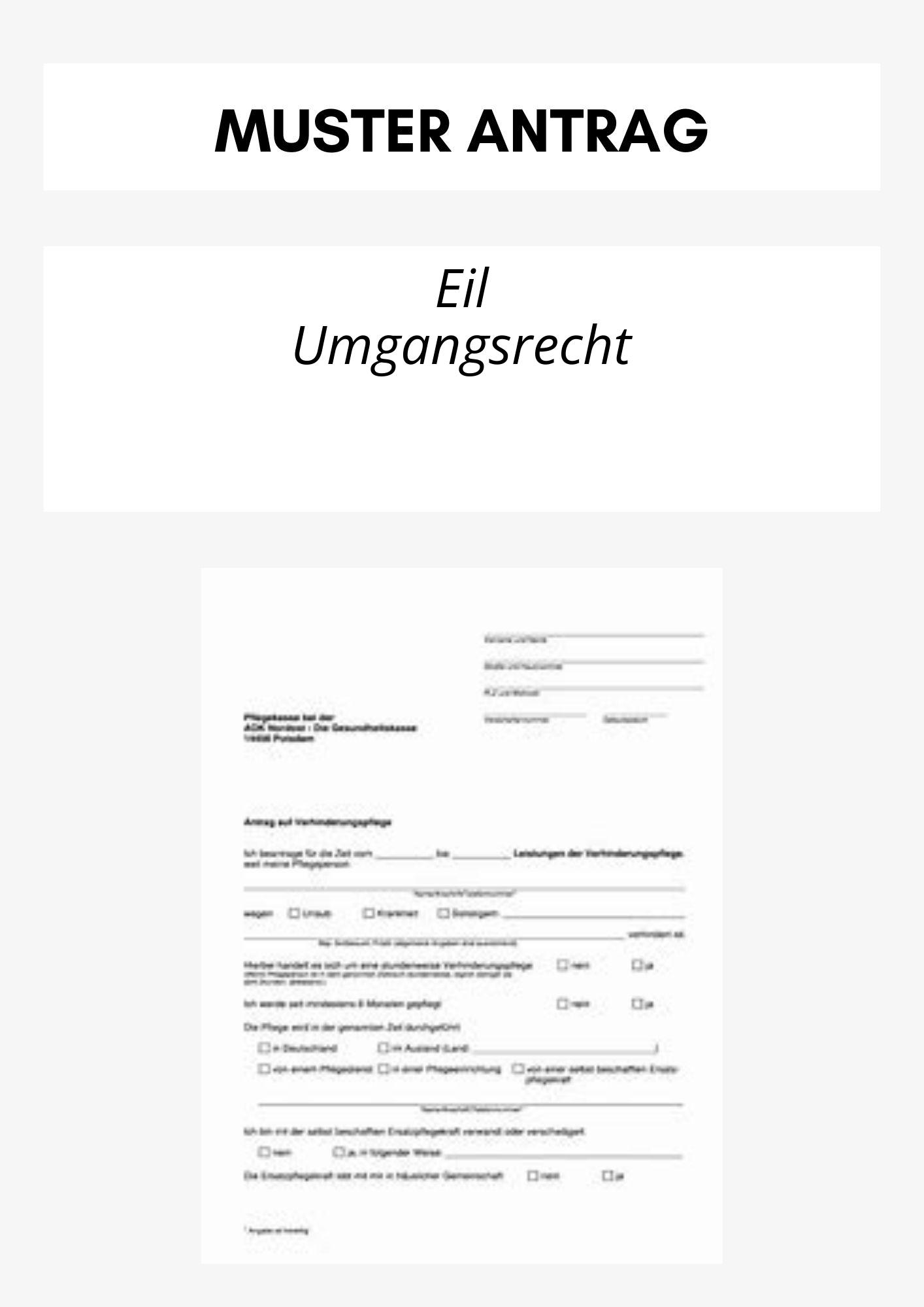 Eilantrag Umgangsrecht