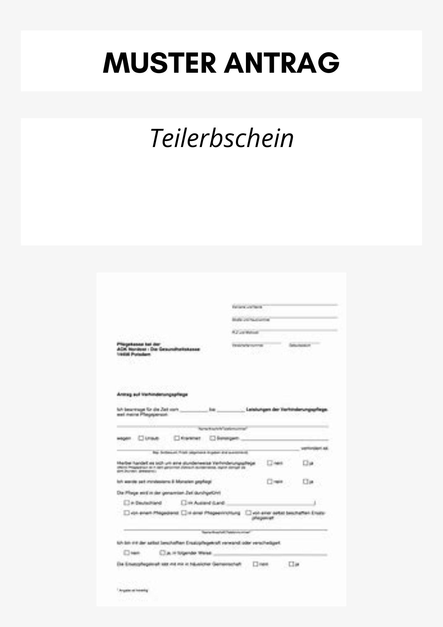 Teilerbschein Beantragen